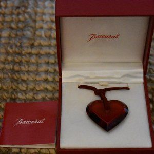 Baccarat Crystal Pendant Heart Necklace